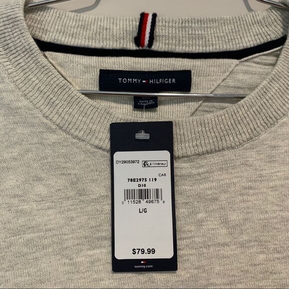 New Tommy Hilfiger Men long sleeve sweater size large - Picture 6 of 8